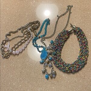 Colorful Beaded Necklace Lot